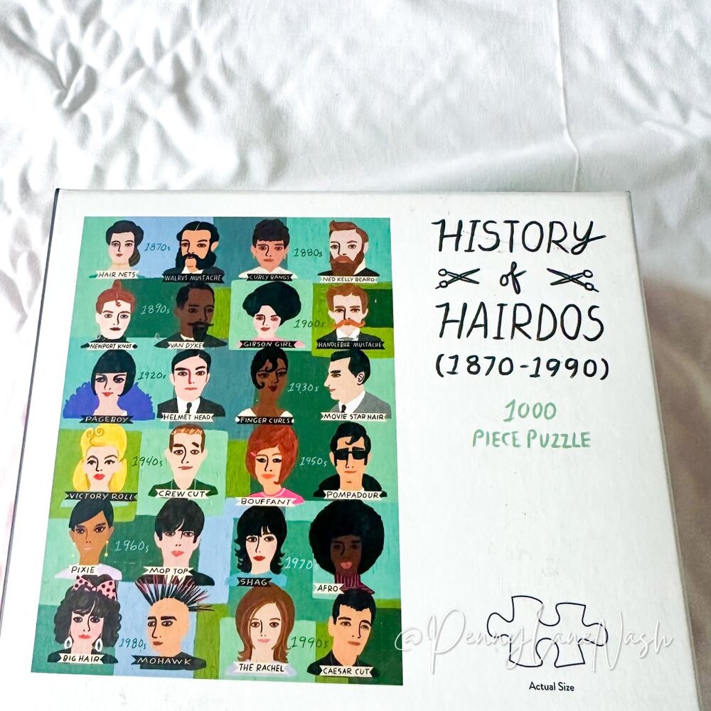 Galison Hairstyles Decades 1000 Piece Jigsaw Puzzle - Picture 5 of 5